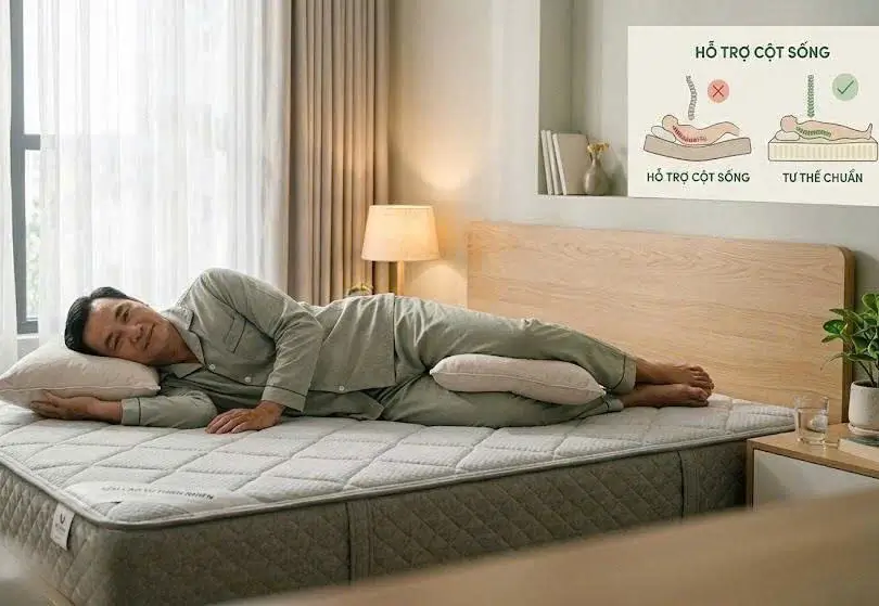 Người đau lưng nên lựa chọn sản phẩm nệm như thế nào?