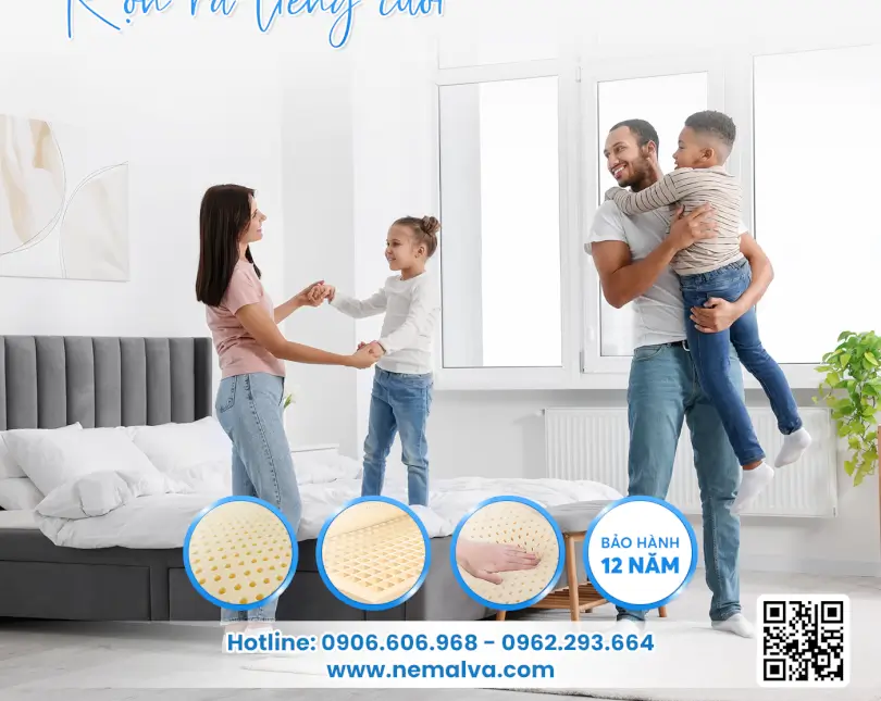 Nên dùng nệm cao su thiên nhiên hay nệm bông ép gấp 3
